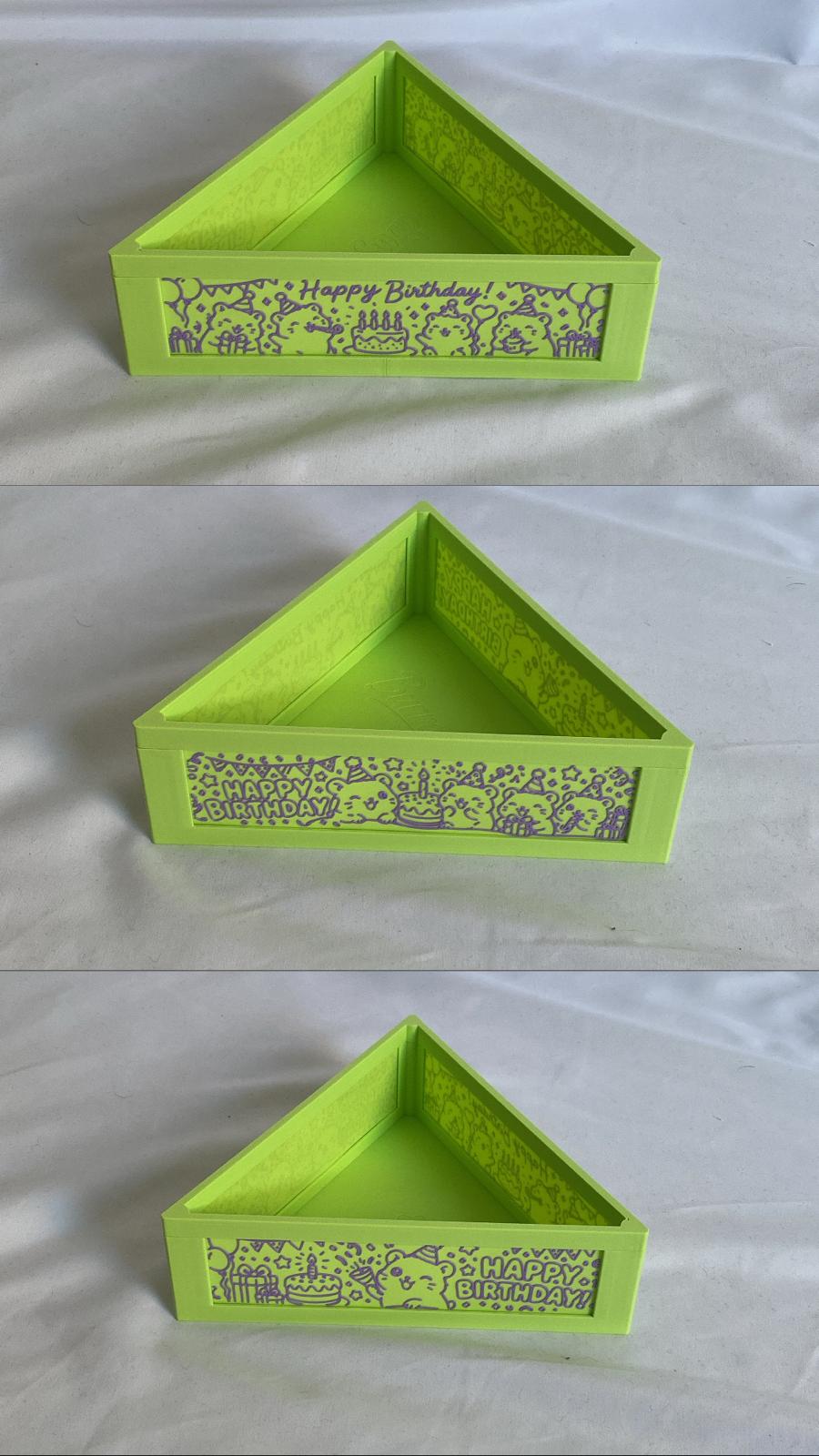 Birthday Burrows Triangle Sand & Forage Box